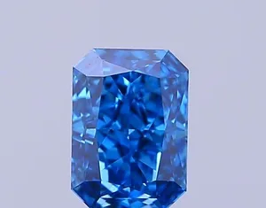 0.52ct RADIANT Fancy Vivid Blue VS1 Coloured Lab diamond