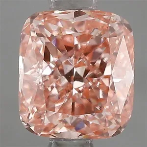 1.07ct CUSHION Fancy Vivid Pink VS1 Coloured Lab diamond