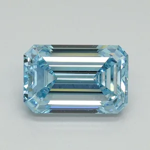 1.07ct EMERALD Fancy Intense Blue VVS2 Coloured Lab diamond