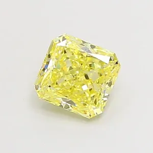 1.03ct RADIANT Fancy Intense Yellow VS2 Coloured Lab diamond