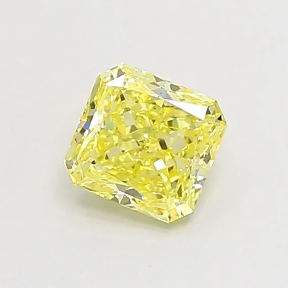 1.03ct RADIANT Fancy Intense Yellow VS2 Coloured Lab diamond