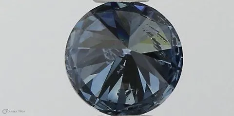 0.32ct ROUND Fancy Vivid Blue SI2 Coloured Lab diamond