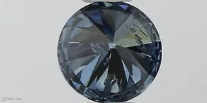 0.32ct ROUND Fancy Vivid Blue SI2 Coloured Lab diamond