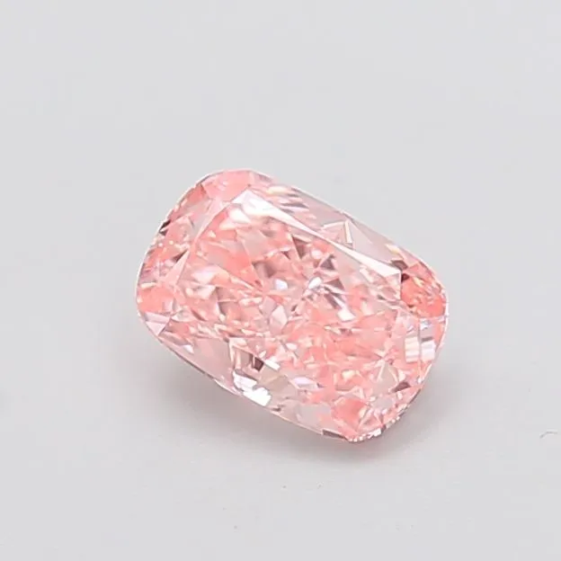1.03ct CUSHION Fancy Vivid Pink VS1 Coloured Lab diamond