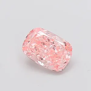 1.03ct CUSHION Fancy Vivid Pink VS1 Coloured Lab diamond