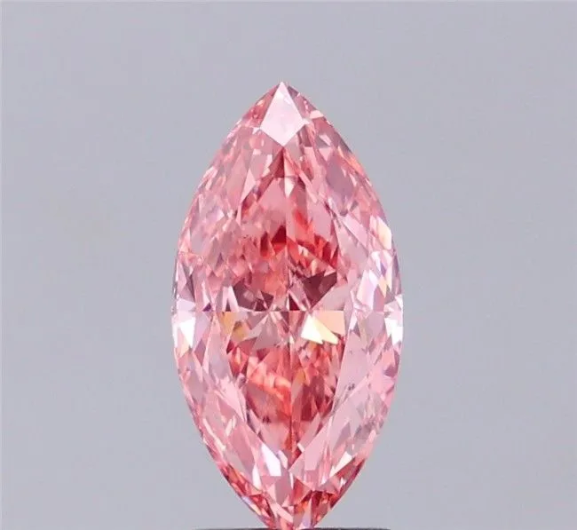 2.01ct MARQUISE Fancy Vivid Pink VS1 Coloured Lab diamond