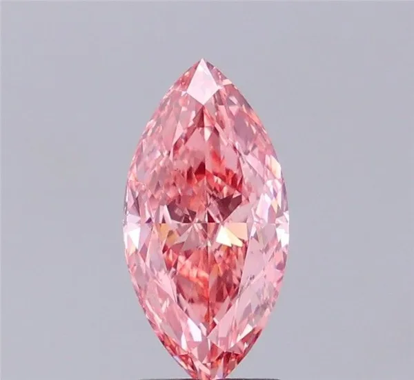 2.01ct MARQUISE Fancy Vivid Pink VS1 Coloured Lab diamond