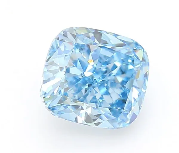 1.05ct CUSHION Fancy Vivid Blue VVS2 Coloured Lab diamond