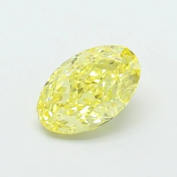 1.03ct OVAL Fancy Intense Yellow VS1 Coloured Lab diamond