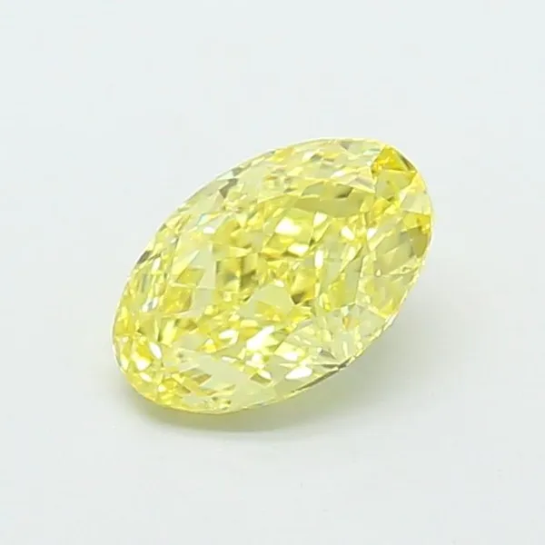 1.03ct OVAL Fancy Intense Yellow VS1 Coloured Lab diamond