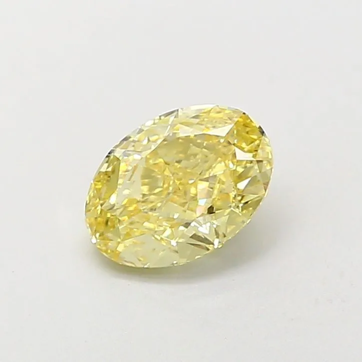 1.04ct OVAL Fancy Yellow VS2 Coloured Lab diamond