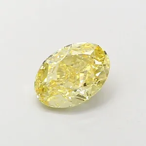 1.04ct OVAL Fancy Yellow VS2 Coloured Lab diamond