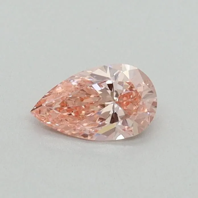 0.30ct PEAR Fancy Vivid Pink VS1 Coloured Lab diamond