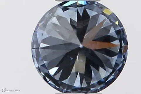 0.33ct ROUND Fancy Vivid Blue VVS1 Coloured Lab diamond