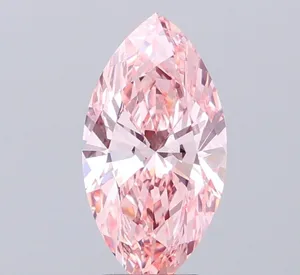 2.5ct MARQUISE Fancy Vivid Pink VVS2 Coloured Lab diamond
