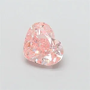1.03ct HEART Fancy Vivid Pink VS1 Coloured Lab diamond