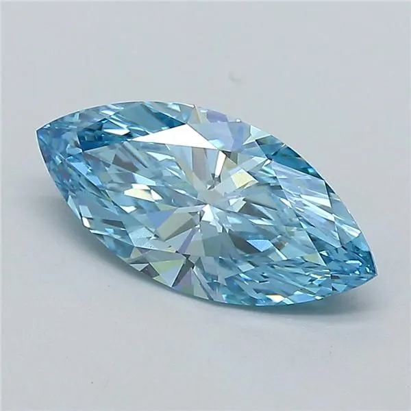 2.01ct MARQUISE Fancy Vivid Blue VS1 Coloured Lab diamond