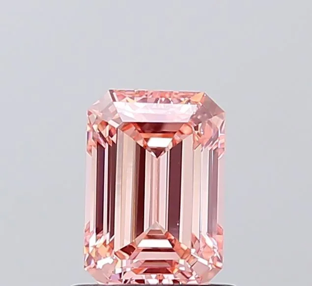 1.08ct EMERALD Fancy Vivid Pink VS1 Coloured Lab diamond