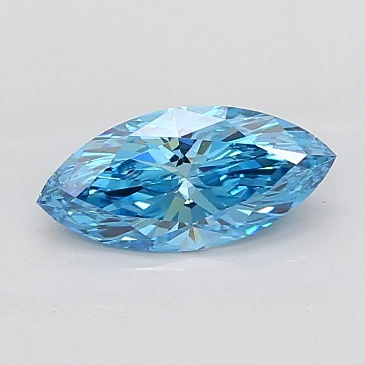 1.51ct MARQUISE Fancy Vivid Blue VS1 Coloured Lab diamond
