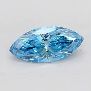 1.51ct MARQUISE Fancy Vivid Blue VS1 Coloured Lab diamond