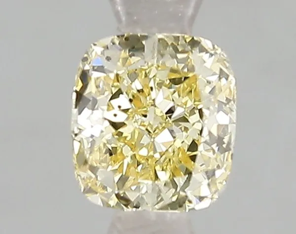 1.01ct CUSHION Fancy Intense Yellow SI1 Coloured Lab diamond