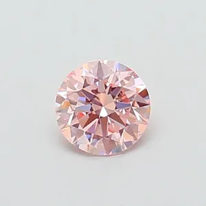 0.63ct ROUND Fancy Intense Pink VS1 Coloured Lab diamond