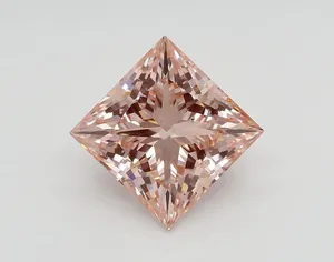 2.52ct PRINCESS Fancy Intense Pink VS2 Coloured Lab diamond