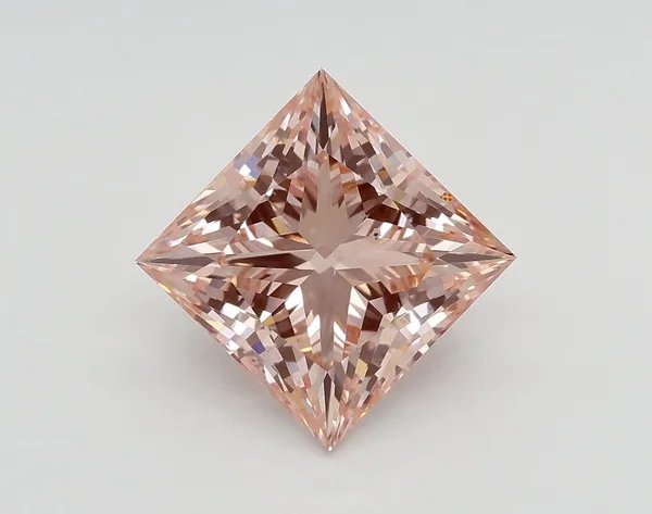 2.52ct PRINCESS Fancy Intense Pink VS2 Coloured Lab diamond