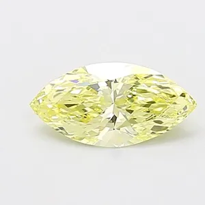 0.76ct MARQUISE Fancy Intense Yellow VS2 Coloured Lab diamond