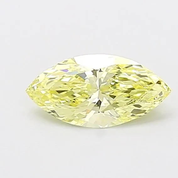 0.76ct MARQUISE Fancy Intense Yellow VS2 Coloured Lab diamond