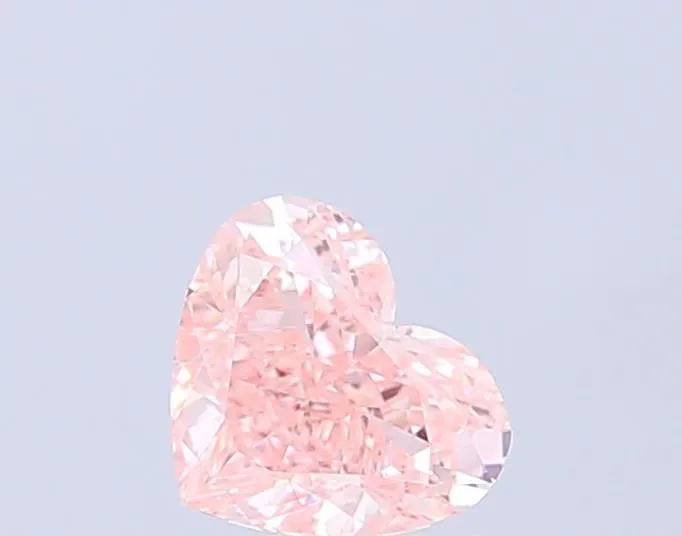 1.03ct HEART Fancy Vivid Pink VVS2 Coloured Lab diamond