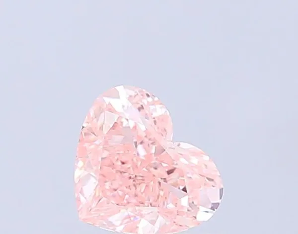 1.03ct HEART Fancy Vivid Pink VVS2 Coloured Lab diamond
