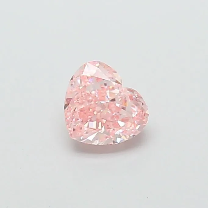 1.00ct HEART Fancy Vivid Pink VS1 Coloured Lab diamond