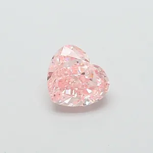 1ct HEART Fancy Vivid Pink VS1 Coloured Lab diamond