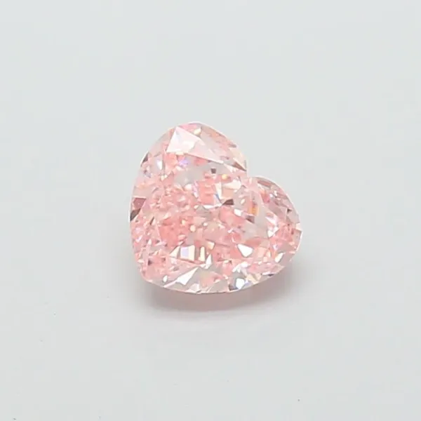 1ct HEART Fancy Vivid Pink VS1 Coloured Lab diamond