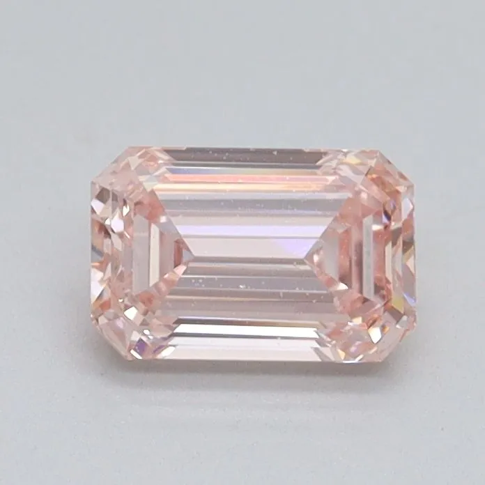 0.70ct EMERALD Fancy Intense Pink VS2 Coloured Lab diamond