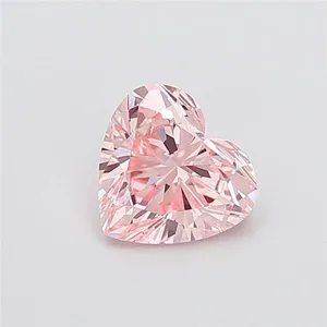 1.53ct HEART Fancy Intense Pink VVS2 Coloured Lab diamond