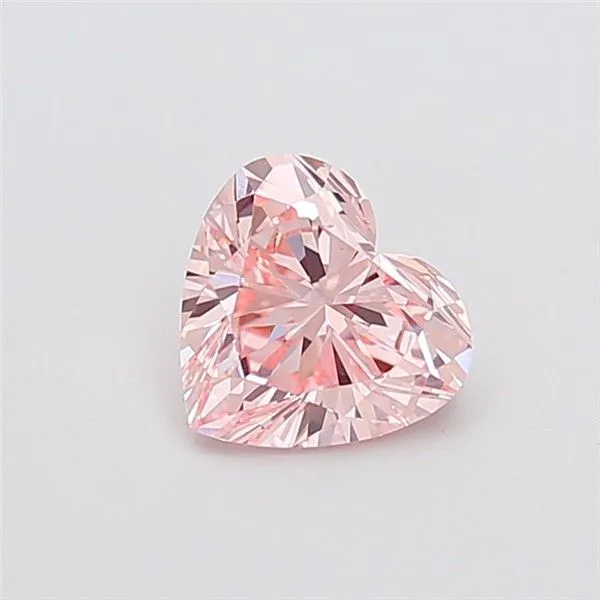 1.53ct HEART Fancy Intense Pink VVS2 Coloured Lab diamond
