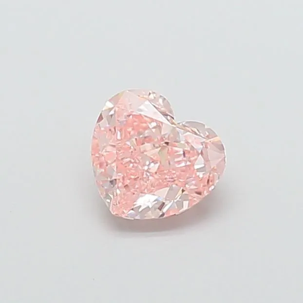 1.01ct HEART Fancy Vivid Pink VS1 Coloured Lab diamond
