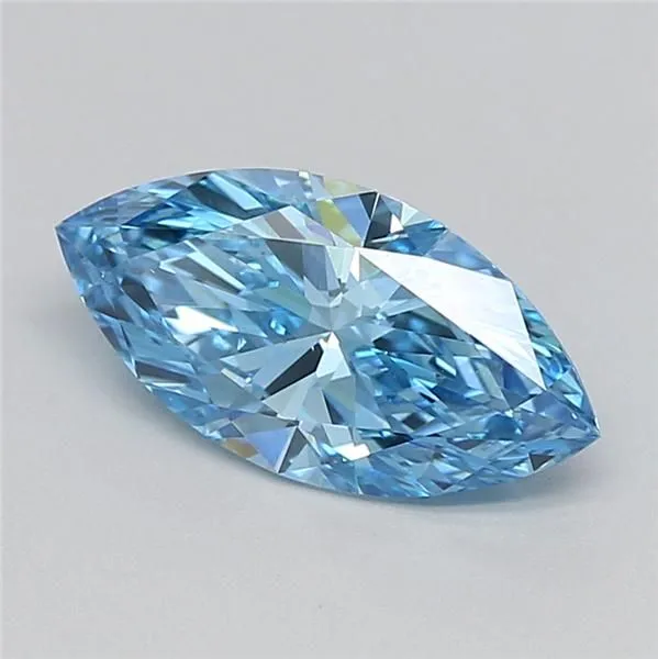 2.01ct MARQUISE Fancy Vivid Blue VVS2 Coloured Lab diamond