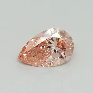 0.31ct PEAR Fancy Vivid Pink VS2 Coloured Lab diamond