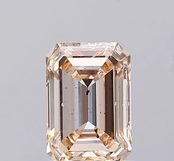 1.01ct EMERALD Fancy Pink SI1 Coloured Lab diamond