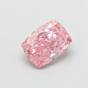 0.95ct CUSHION Fancy Intense Pink VS1 Coloured Lab diamond