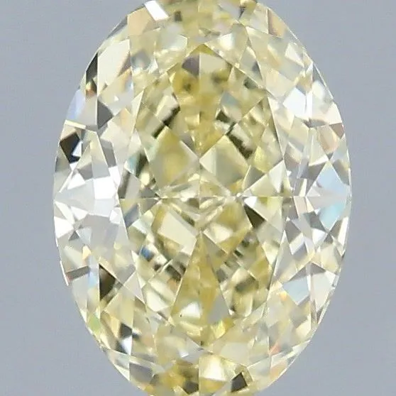 1.07ct OVAL Fancy Yellow VVS2 Coloured Lab diamond