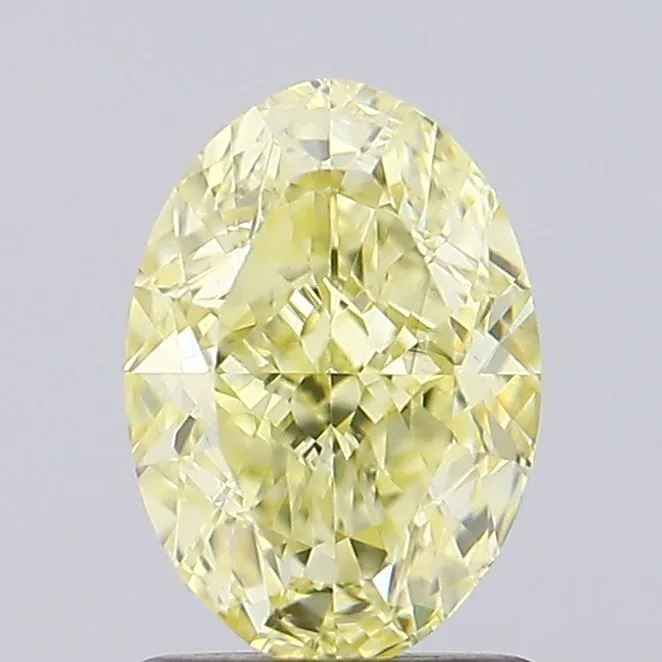 1.03ct OVAL Fancy Intense Yellow VS1 Coloured Lab diamond