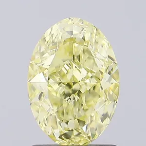1.03ct OVAL Fancy Intense Yellow VS1 Coloured Lab diamond
