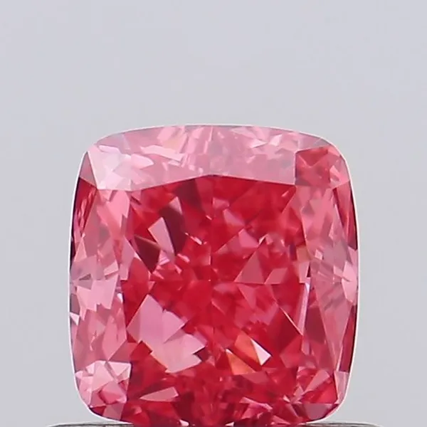0.73ct CUSHION Fancy Vivid Pink VVS2 Coloured Lab diamond