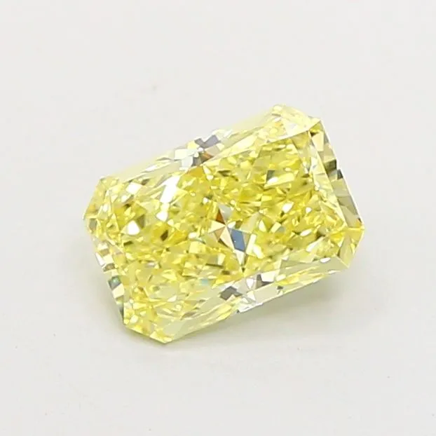 0.95ct RADIANT Fancy Intense Yellow VS1 Coloured Lab diamond