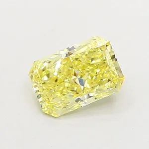 0.95ct RADIANT Fancy Intense Yellow VS1 Coloured Lab diamond