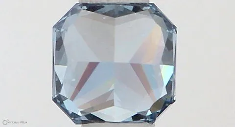 0.32ct RADIANT Fancy Vivid Blue VVS2 Coloured Lab diamond